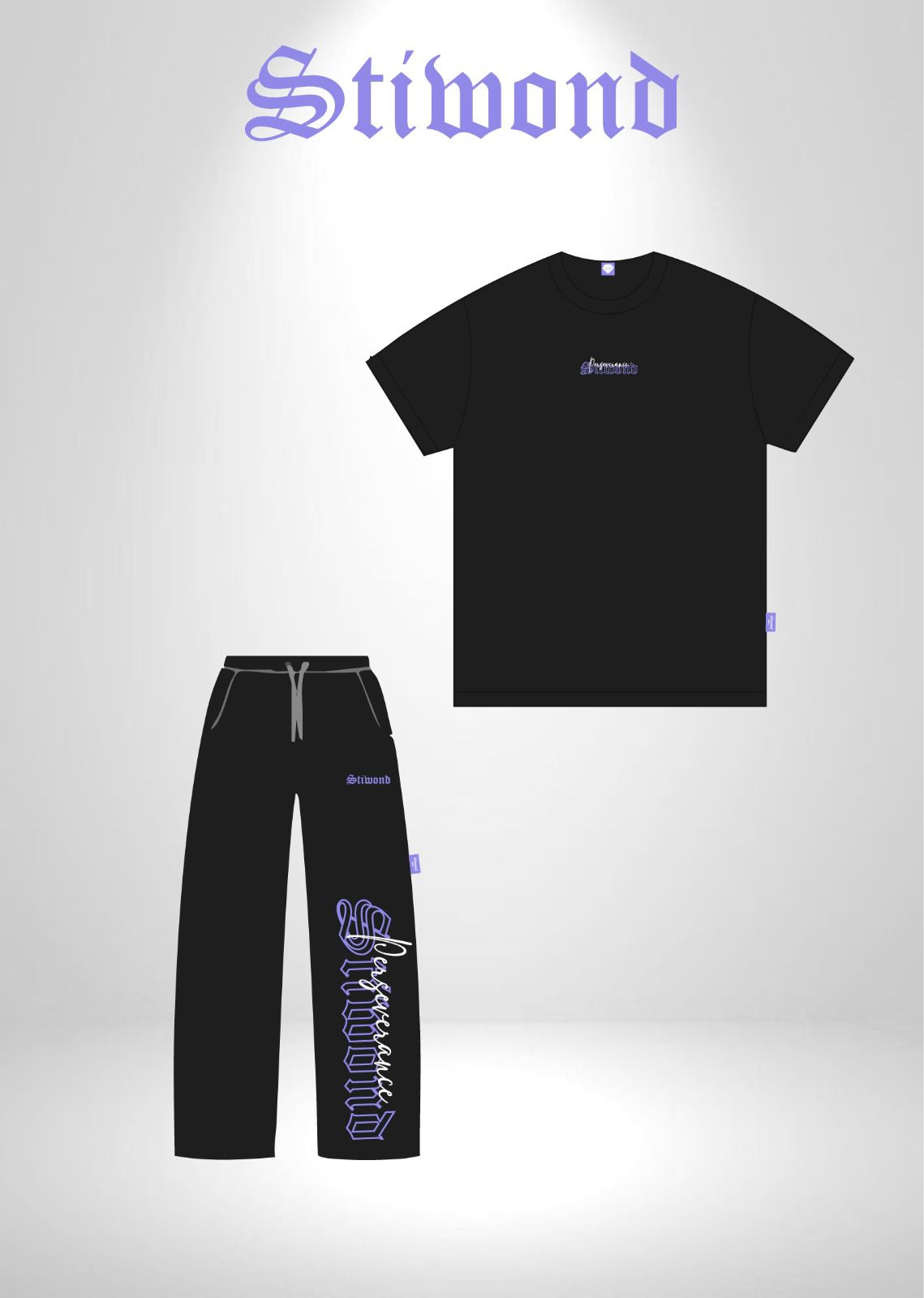 Conjunto Royal Purple Lines