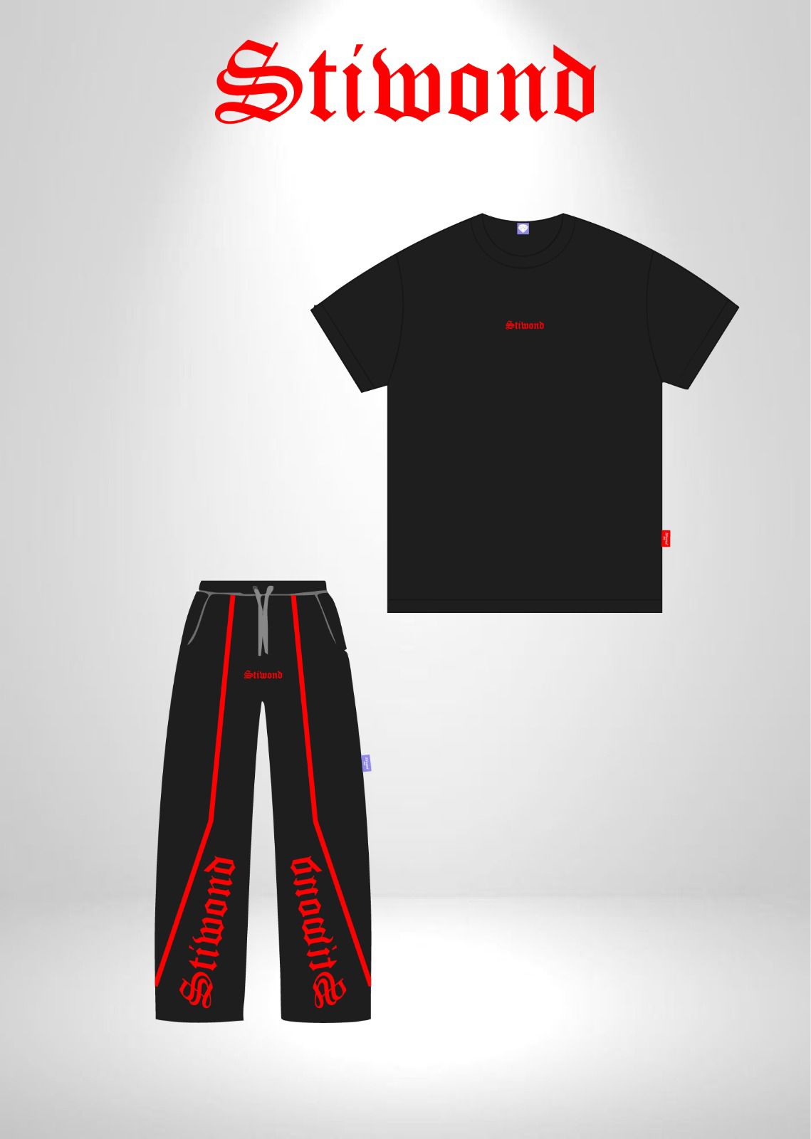 Conjunto Black & Red Inferno